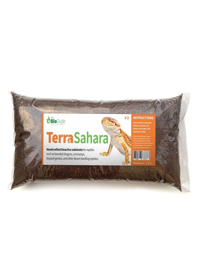 BIODUDE The Bio Dude Terra Sahara Bioactive Reptile Substrate 6 quarts for terrariums and vivariums. Great Bedding for Bearded Dragons, Uromasatyx, Leopard Geckos, Sand Boas and Desert Plants - Image 1
